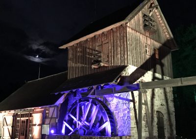 Gebäudeillumination – CDU Sommerfest in der Krabat-Mühle Schwarzkollm